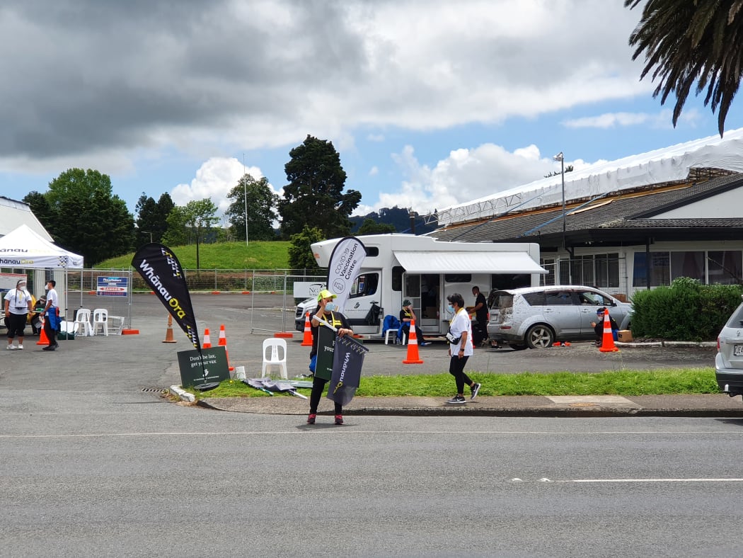 Vaccination teams in Kaikohe on November 8.