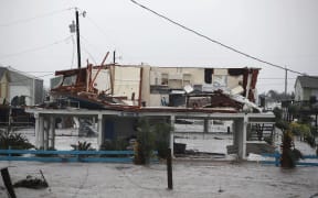 A damaged home in Rockport, Texas after Harvey made landfall.