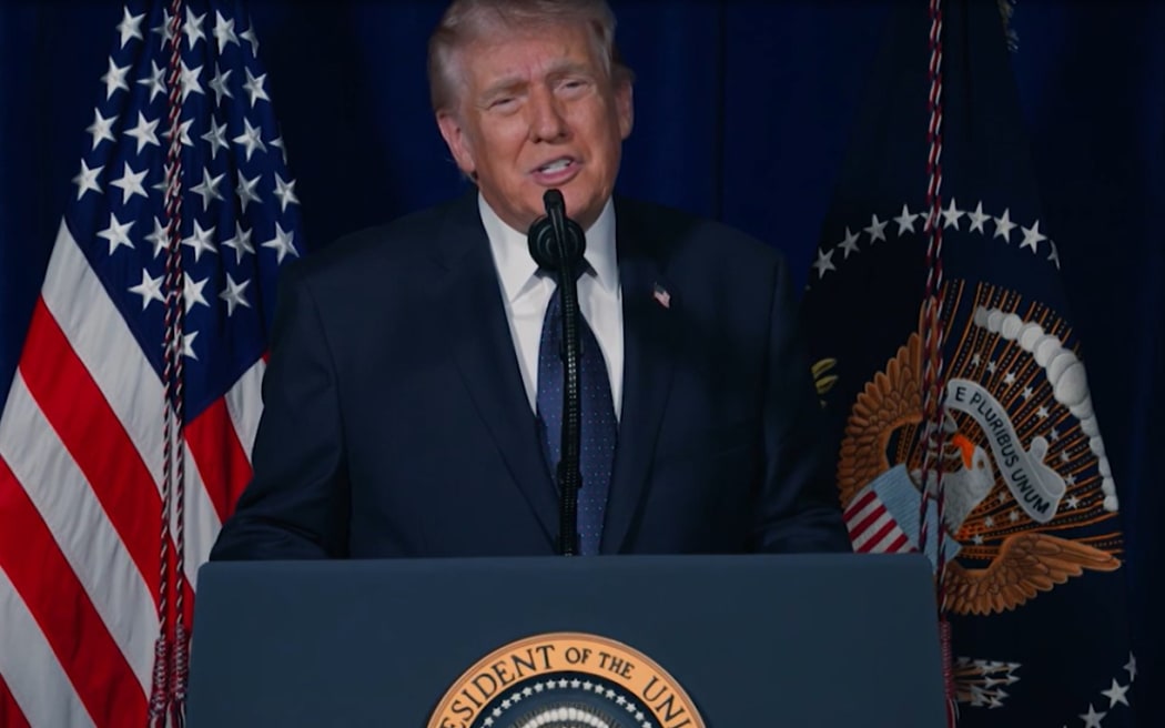 US President Donald Trump gives an update on the military campaign against Iran.