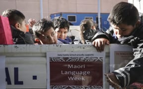 04072016 Photo: Rebekah Parsons-King. Maori language week kicks off with a parade from Wellington Train Station to Te Papa. 4000+ people paraded through wellington to promote Te Reo.