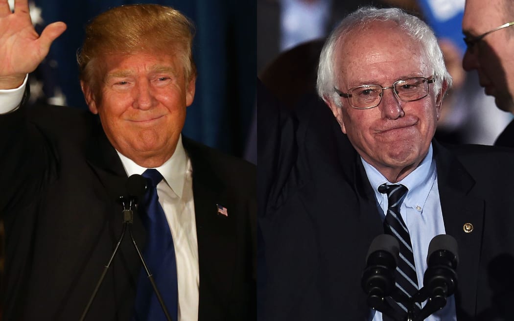 Donald Trump and Bernie Sanders