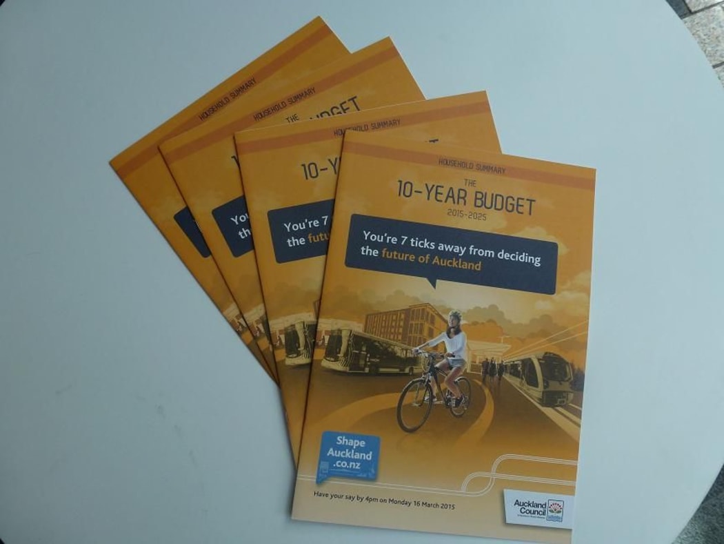 The Auckland Long Term plan brochure.