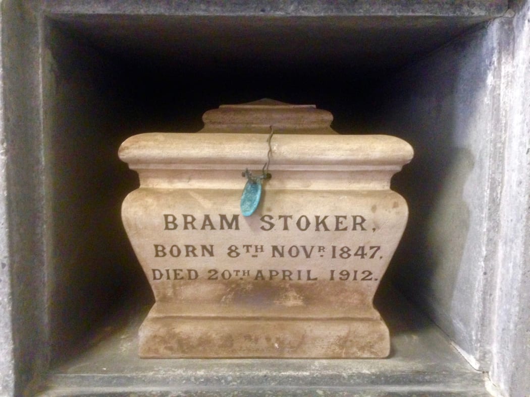 Dracul Bram Stoker's Urn at Golders Green Crematorium North London.