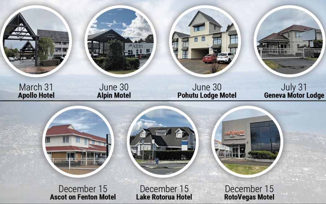 The seven Rotorua contracted emergency housing motels granted consents this week.