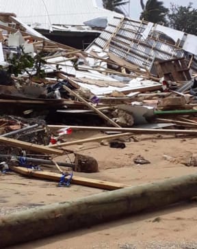 Offices on 'Eua destroyed by Cyclone Harold