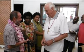 Doug Tennent and Archbishop Panfilo in Kokopo