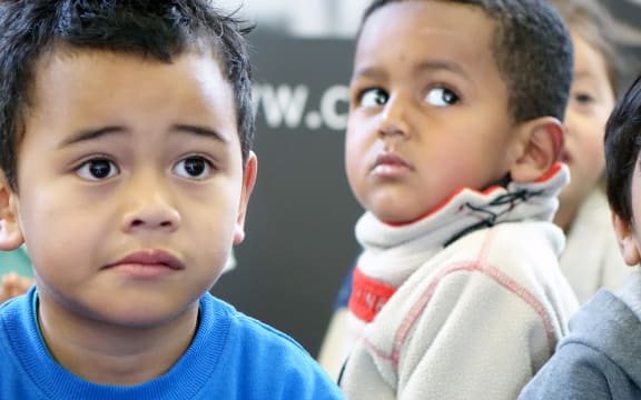 Children at an Auckland kindergarten.