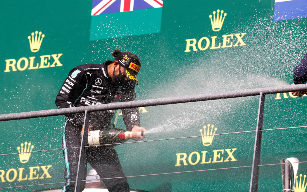 Lewis Hamilton, Spa Francorhamps, Belgium F1 Grand Prix, 2020.