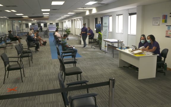 South Seas vaccination clinic in the old Manukau Institute tech building.