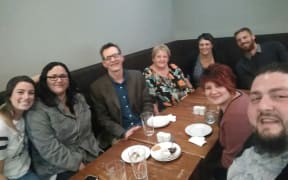 Alaa Sukkar with partner and friends