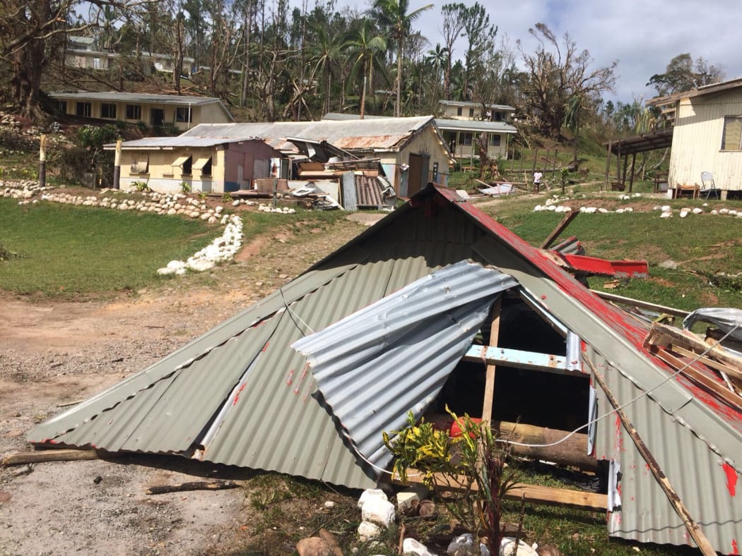 Damage on Kandavu after Cyclone Keni