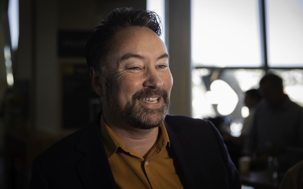 Incoming Labour MP Reuben Davidson arrives at Wellington Airport following Election 2023