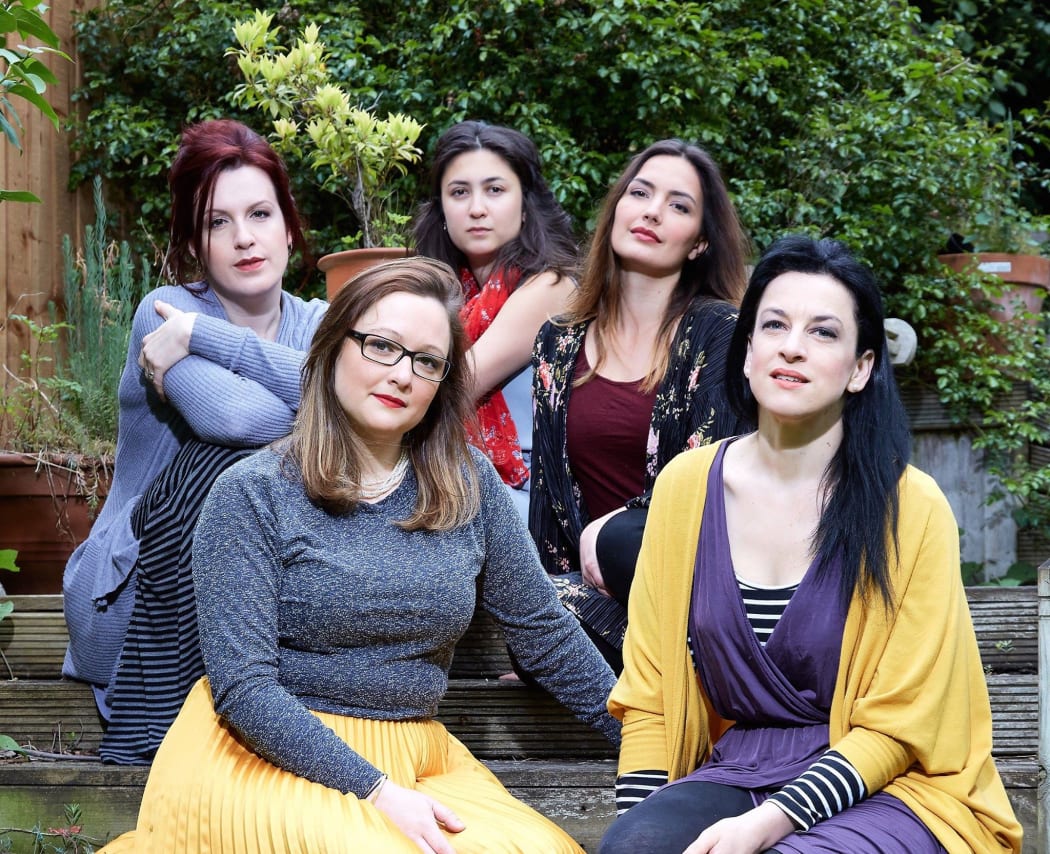 Founders of SWAP'ra including soprano Madeleine Pierard (far right)