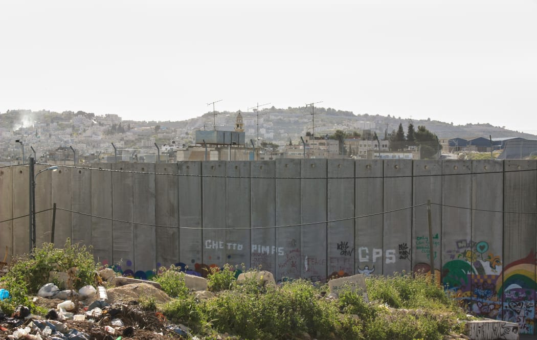 The West Bank Wall between Israel and Palestine.