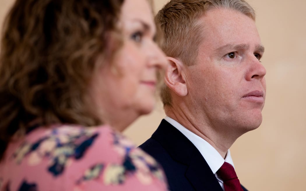 Prime Minister Chris Hipkins and education minister Jan Tinetti visit Ridgway School to make a pre-budget education announcement