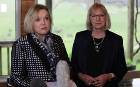Judith Collins and Jacqui Dean