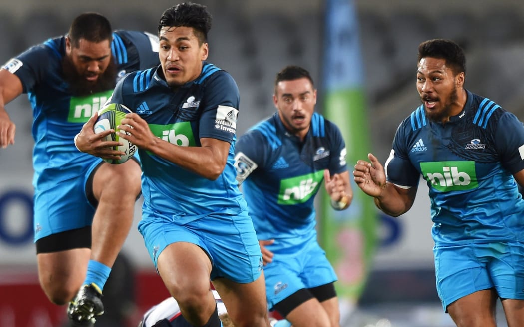 Rieko Ioane on the charge for the Blues.