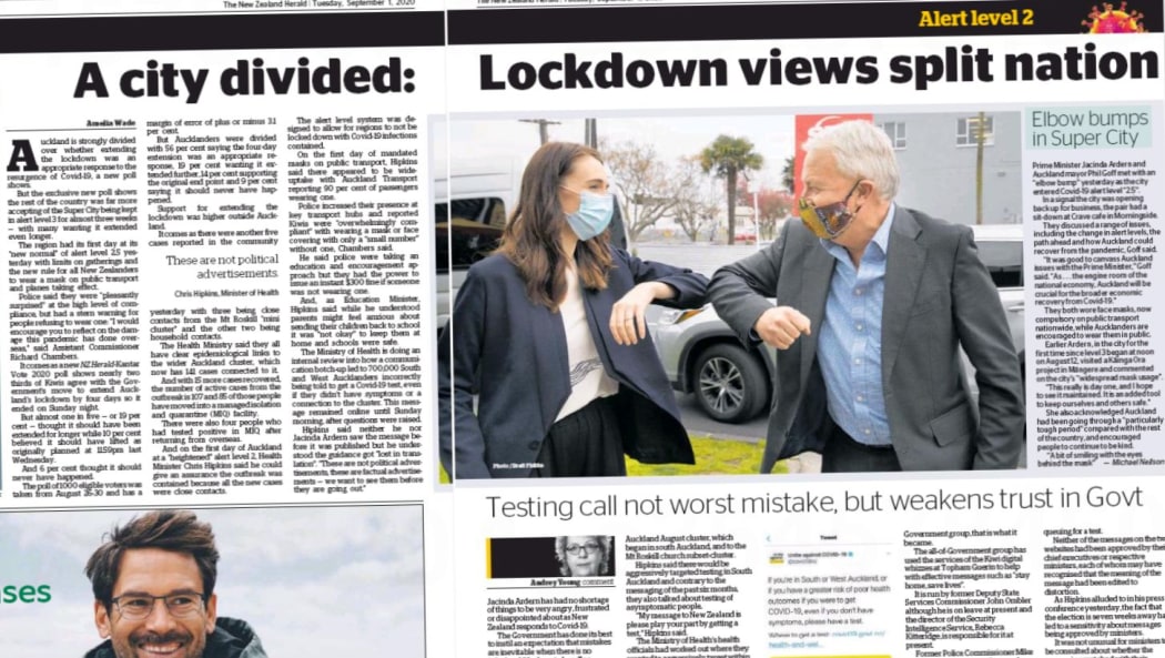 Tuesday's story in the Herald based on its new poll.