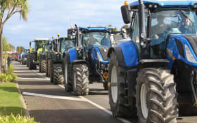 Tractors on the move in Southland.