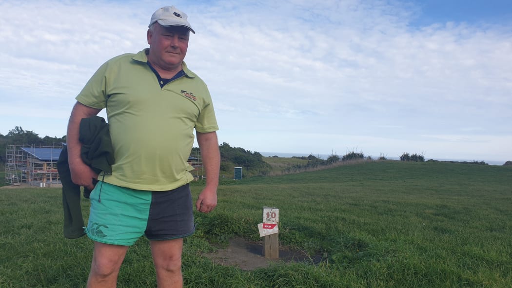 Waverley freezing worker Fraiser Fields was going to build a bach at Waipipi Beach.