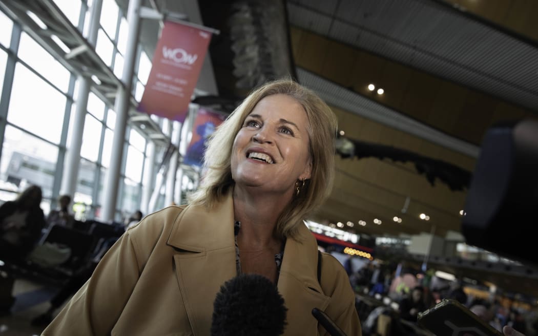 National's Louise Upston arrives at Wellington Airport on 16 October 2023 following the election at the weekend.