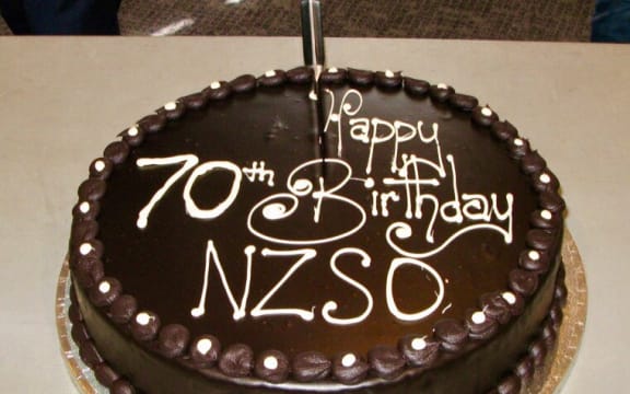 NZSO 70th birthday cake