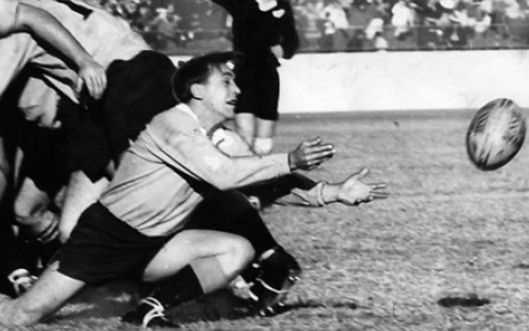 Ken Catchpole in action against the All Blacks.