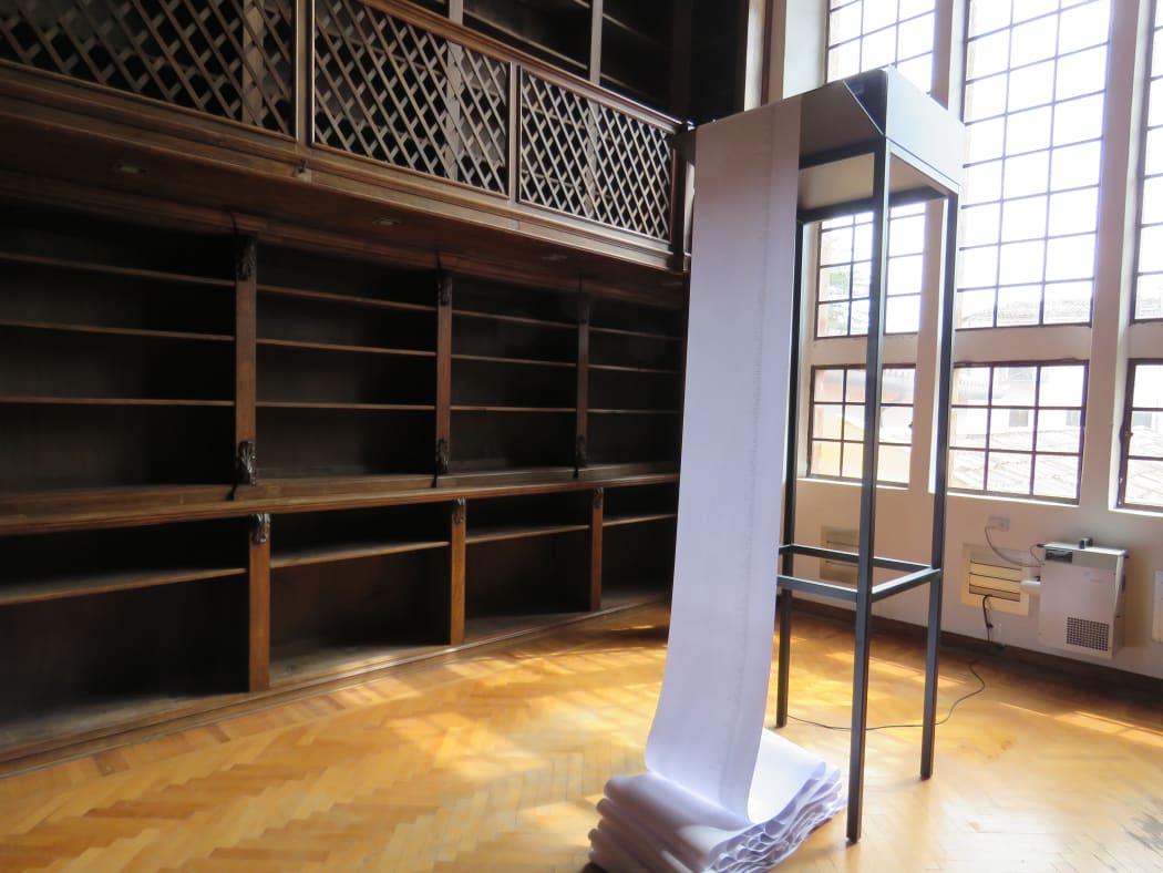 Detail of Dane Mitchell's work