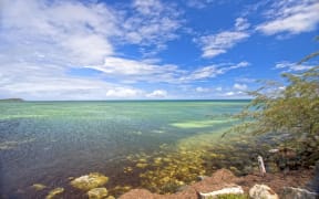Looking out to the South Pacific Ocean from Noumea, New Caledonia.