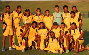 The Papua New Guinea Cricket team in the UAE.