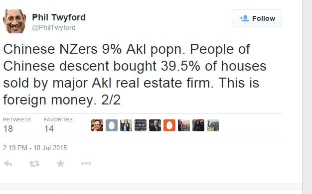 Phil Twyford tweet