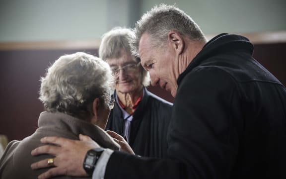 John Kirwan in Kaikoura to talk to residents about mental health at the public meeting.