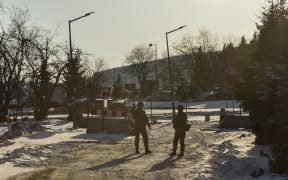 Polish soldiers at the Okraj's pass border post between Poland and the Czech Republic. Poland has closed its borders to foreigners for ten days since 15 March 2020 in order to fight against the Covid-19 pandemic.