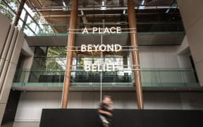 Nathan Coley's work 'A Place Beyond Belief' at Auckland Art Gallery
