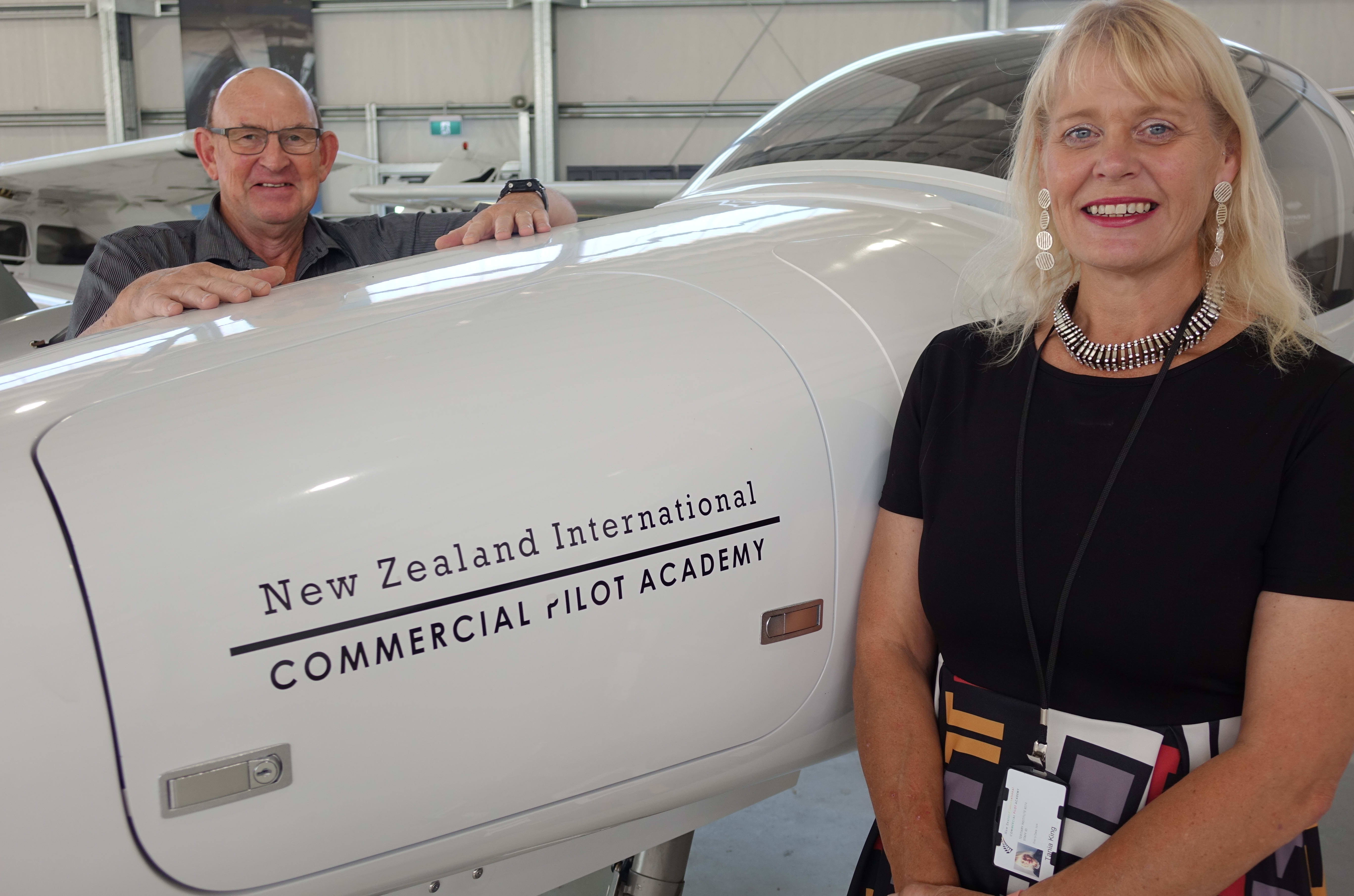 Head of operations for the commercial arm of NZICPA Cliff McCann and chief financial officer Tania King.