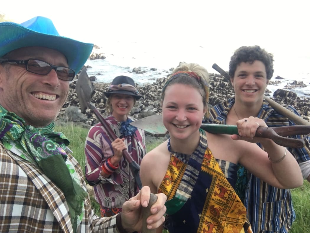 Chris and Annemarie Lidgard and their two adult children, Harriet and Jackson, live just south of Ohau Point.