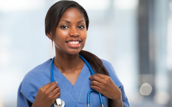 Portrait of a young smiling nurse