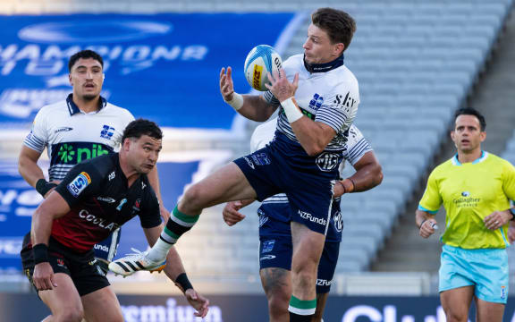 Blues Beauden Barrett during the Super Rugby Paciﬁc - Blues v Crusaders at Eden Park, Auckland, New Zealand.