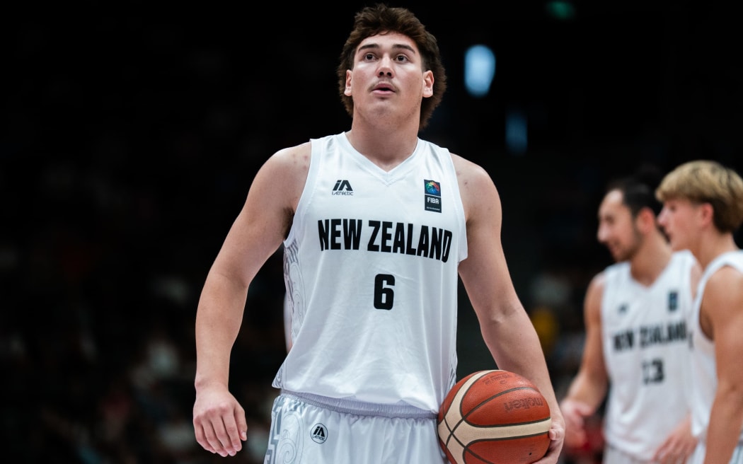 Junior Tall Black Tama Isaac at the Under-19 Basketball World Cup.