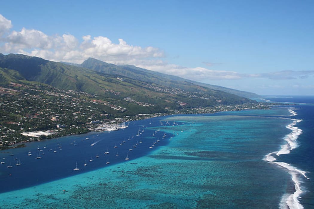 Aerial view of Papeete, French Polynesia