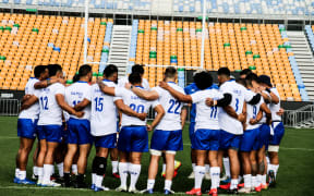 Manu Samoa captains run at Mt Smart Stadium.