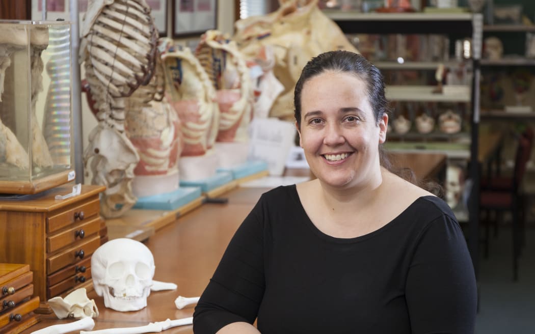 Associate Professor Sian Halcrow, a palaeopathologist from the University of Otago's Department of Anatomy.