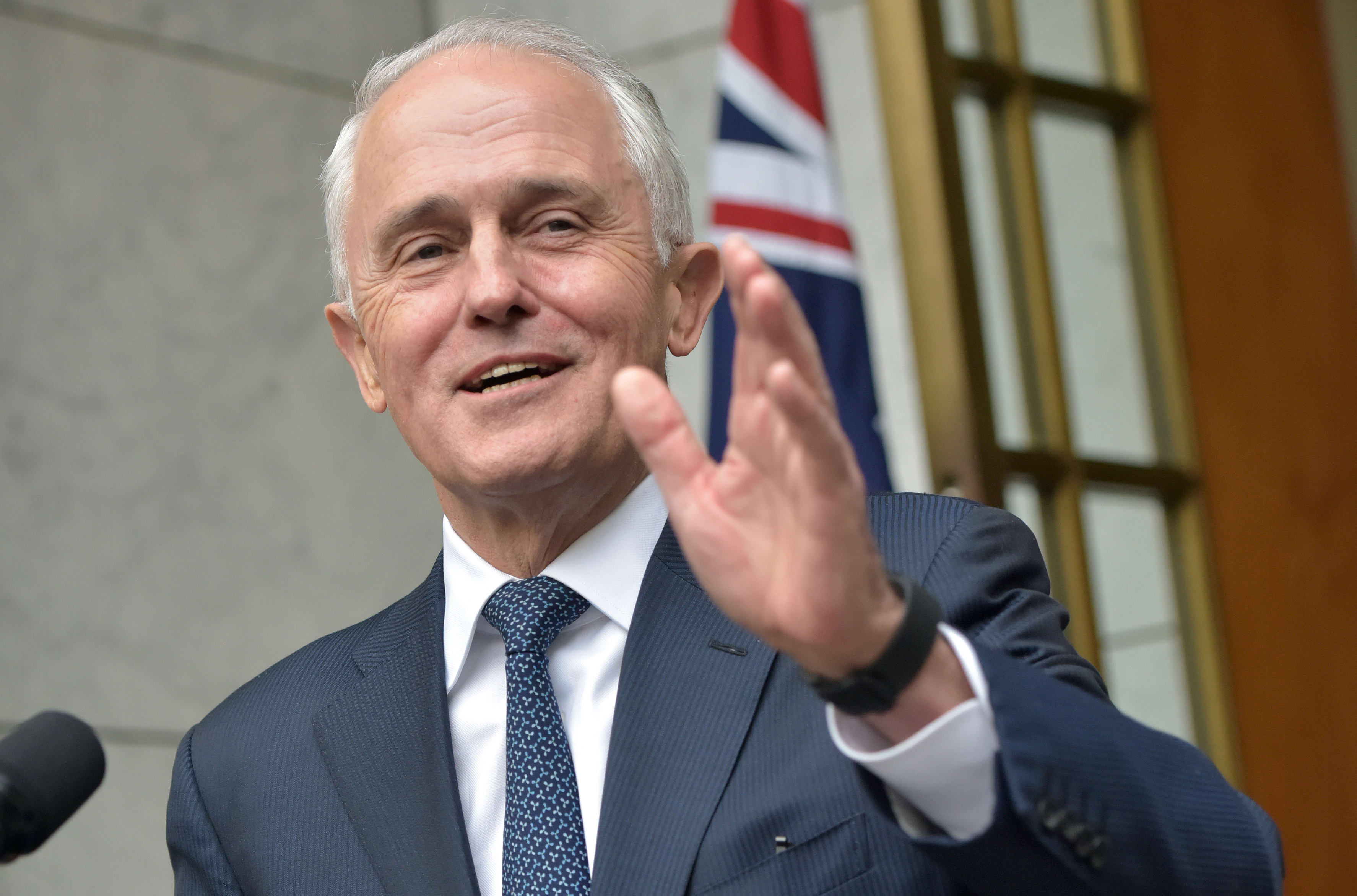 Malcolm Turnbull at a media conference 23 August at Parliament House in Canberra.