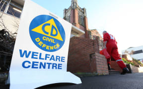 Civil Defence Welfare Centre sign in Whanganui