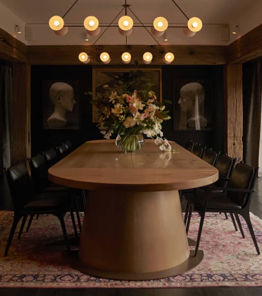 The dining room at Amisfield Restaurant.