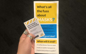 The Ministry of Health's exemption card pictured with the flyer by Billy Te Kahika's group The Freedom Alliance. Exemption cards are reserved for people who have a specific medical or health reason for not being able to wear a mask.