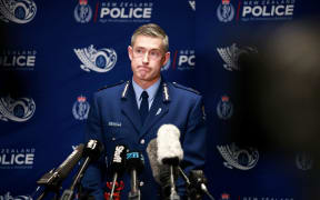 Police Commissioner Andrew Coster speaks to media after a shooting incident in Auckland on 20 July, 2023.