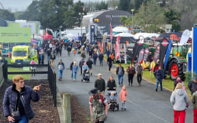 Crowds at Mystery Creek Fieldays, 12 June 2024.