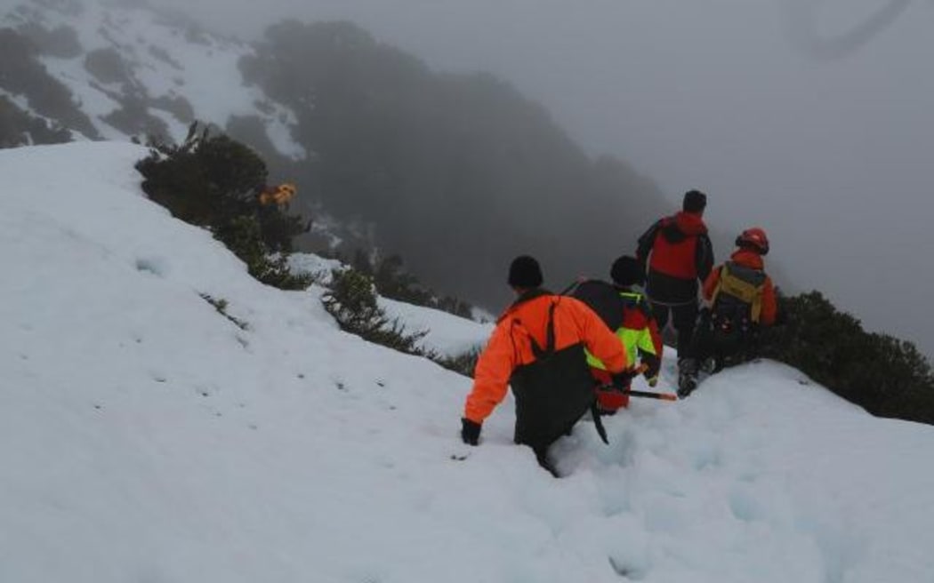 Heavy snow made the Routeburn Track impassable.