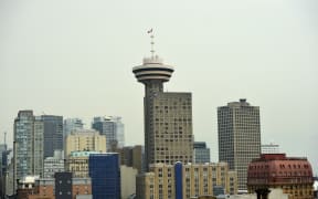 Downtown Vancouver is covered in a smokey haze as forest fires rage